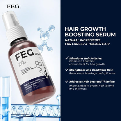 FEG® Advanced Hair Growth Spray – Revitalize Roots & Boost Thickness