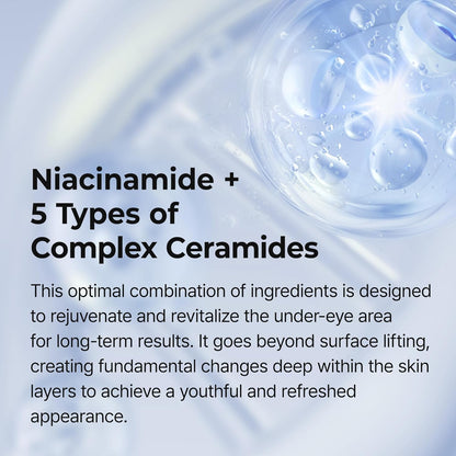 Dr.Melaxin Eyephalt Eyebag Cream for Puffiness, Dark Circles & Fine Lines, Wrinkle, EGF Anti-Aging Under Eye Moisturizer with Niacinamide &Ceramide 0.33 fl.oz.