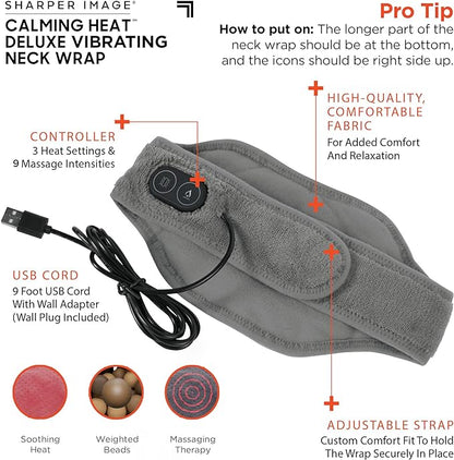 Calming Heat™ Vibrating Neck Wrap – Soothing Heat & Massage in One