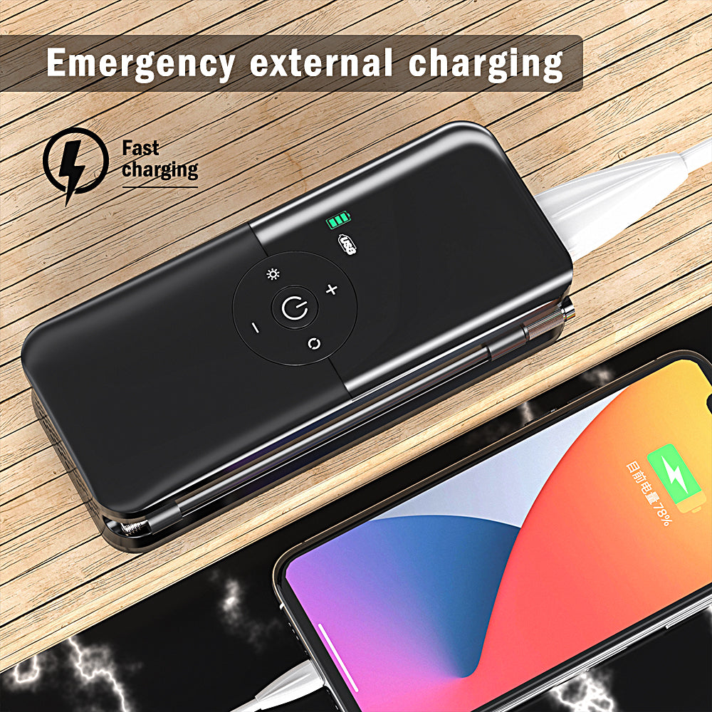 Portable Electric Air Pump + Charger + Super Torch (Multipurpose)