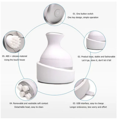 Electric Scalp Massager – Deep Relaxation & Hair Growth Boost